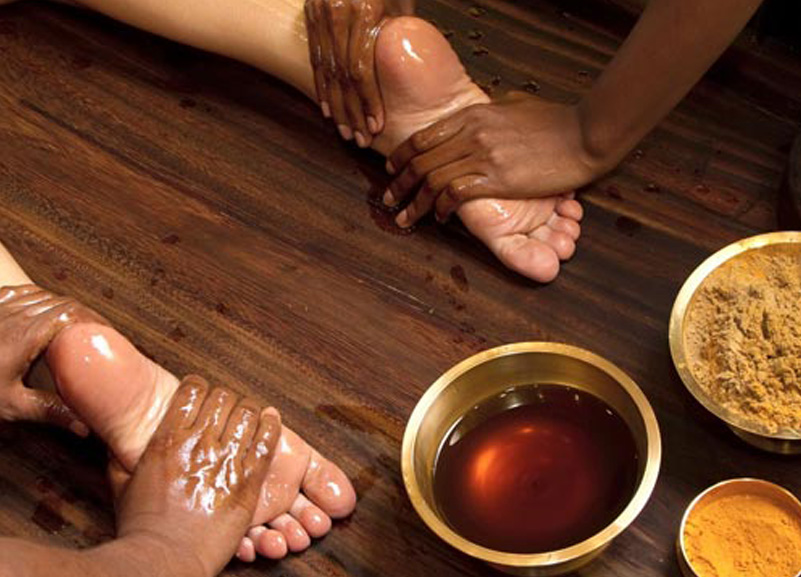 Ayurvedic treatment using abhyagam therapy