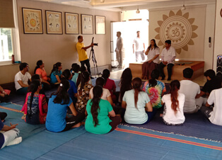 Doctor's Lecture in Yoga Hall